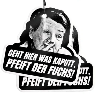 Abbildung von ZETTMANN® NEU: 2er Premium Familie Ritter Duftbaum Auto Lustig I Norman Karin Raus mit die Viecher (Pfeift der Fuchs, Vanille)