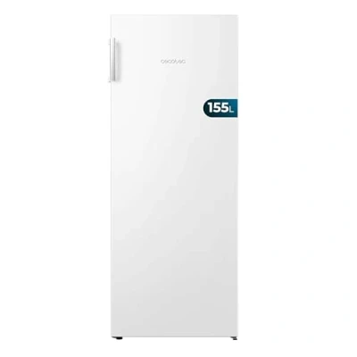 Abbildung von Cecotec Bolero CoolMarket UF 155 White E Vertikaler Gefrierschrank, Liter, energiesparend, Total No Frost, umkehrbare Tür und Alarm bei geöffneter