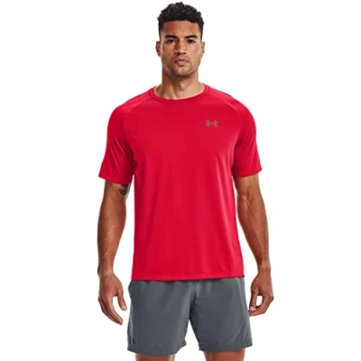 Abbildung von Under Armour TECH TEE Sport Tshirt, Herren, Größe: XS, Red/graphite