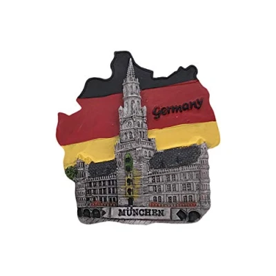 Abbildung von München Deutschland 3D Kühlschrankmagnet Touristische Souvenirs Harz Magnetische Aufkleber Home &amp; Kitchen Dekoration aus China