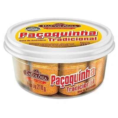 Abbildung von Feiner Erdnuss Riegel, Plastikdose 210g Paçoca Rolha Tradicional DACOLONIA