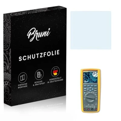 Abbildung von Bruni Schutzfolie kompatibel mit Fluke 289 Folie, glasklare Displayschutzfolie (2X)