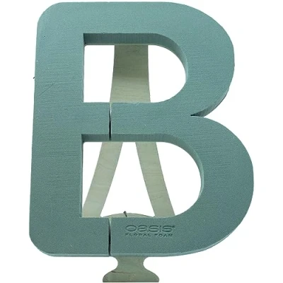 Abbildung von Flowerbox Oasis Steckschaum Bioline Buchstabe B 37cm Steckmasse Steckschwamm
