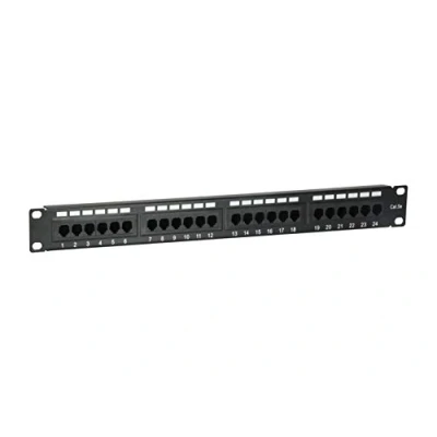 Abbildung von Equip Patchpanel 24x RJ45 Cat5e 19&quot; 1HE schwarz