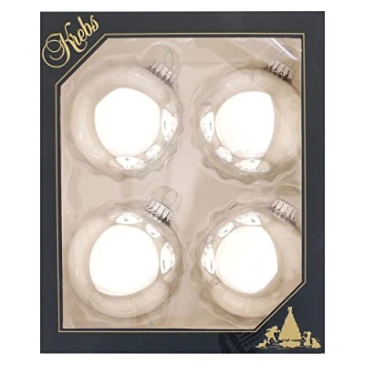 Abbildung von Krebs Glas Lauscha Weihnachtsbaumkugel CBK78121, Weihnachtsdeko, Christbaumschmuck, Christbaumkugeln (4 St)