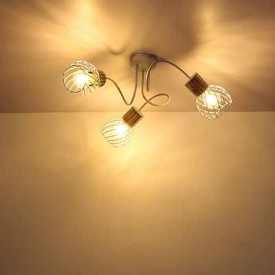 Abbildung von Lighting LUISE Deckenleuchte Metall weiß, 3x E27