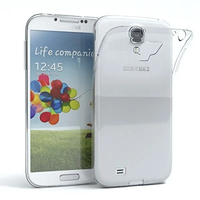 Abbildung von EAZY CASE Hülle kompatibel mit Samsung Galaxy S4 / Neo Schutzhülle Silikon, Ultra dünn, Slimcover, Handyhülle, Silikonhülle, Backcover, Durchsichtig, Klar Transparent