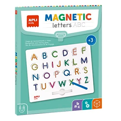 Abbildung von APLI Kids 19263 Magnetische Lerntafel ABC Buchstaben Lernen Sie Alphabet zu schreiben, inklusive Magnetstift