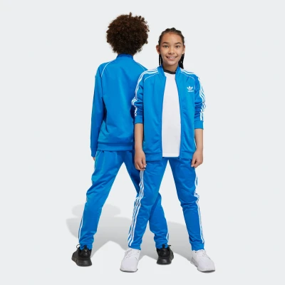 Abbildung von adidas Originals Track Pants Unisex Jogginghose für Kinder, Größe: 152, Bluebird