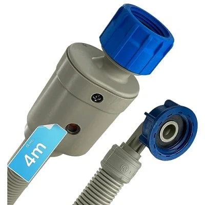 Abbildung von DL pro 4m Aquastop Schlauch Für Waschmaschine und Spülmaschine UNIVERSELL [SICHERER SCHUTZ FÜR DEINE GERÄTE] alle gängigen Modelle Waschmaschinenschlauch Größe wählen