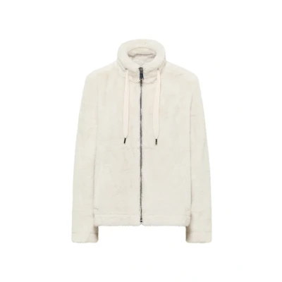 Abbildung von Cecil Fleecejacke, Damen, Größe: Medium, Weiß