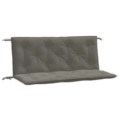 Abbildung von vidaXL Gartenbank Auflagen 2 STK. Melange Dunkelgrau 120x50x7 cm Stoff