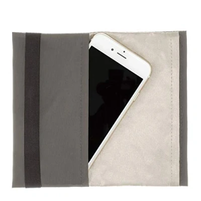 Abbildung von lifetexsafety Strahlenschutz Tasche Smartphone Sleeve 15x8 cm RFID NFC GPS Blocker für Samsung, Apple iPhone, Lenovo, Huawei, HTC (anthrazit)
