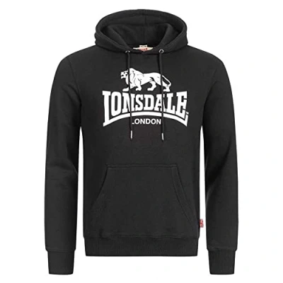 Abbildung von Lonsdale Fremington Kapuzenpullover, Herren, Größe: 3XL, Green white