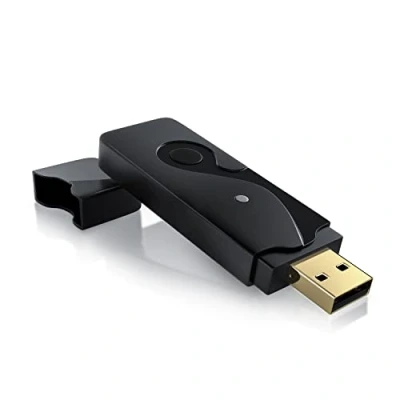 Abbildung von CSL USB WLAN Stick Adapter DualBand, 2,4GHz &amp; 5GHz bis zu 300 Mbit/s, 2.0, MU MIMO, kompatibel mit Windows 7 11, Schwarz