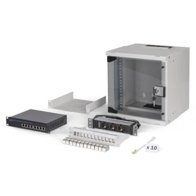 Abbildung von Assmann DIGITUS Netzwerk Set SOHO PRO, 254 mm 10 6HE, 315 x 300