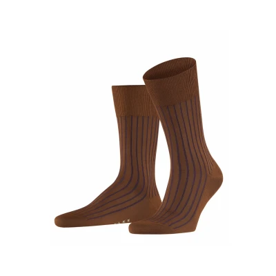 Abbildung von FALKE Herren Socken Shadow M So Baumwolle gemustert 1 Paar, Braun Brown 5036, 41 42