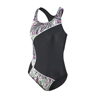 Abbildung von BECO the world of aquasports Aqualeo Badeanzug schwarzbunt, Damen, Größe: 38, Schwarz bunt