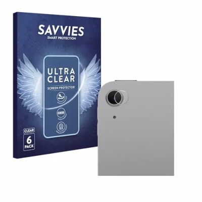 Abbildung von Savvies 6 Stück Schutzfolie für Apple iPad Air 13&quot; WiFi Cellular 2024 (NUR Kameraschutz) Displayschutz Folie Ultra Transparent