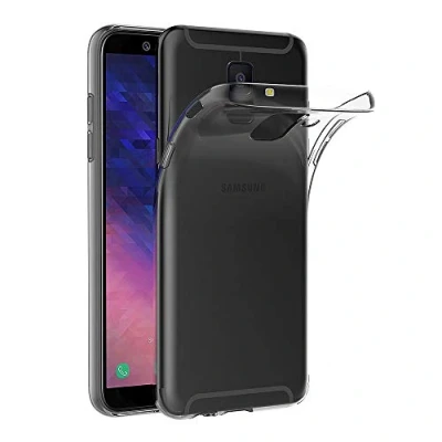 Abbildung von AICEK Samsung Galaxy A6 2018 Hülle, Transparent Silikon Schutzhülle für Case Clear Durchsichtige TPU Bumper Handyhülle (5,6 Zoll)