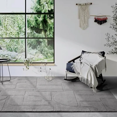 Abbildung von Villeroy &amp; Boch Wollteppich &quot;Alexis&quot;, rechteckig, Handgewebt, Wolle, Natur, Wohnzimmer, Geometrie, Boho, Design