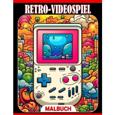 Abbildung von Retro Videospiel Malbuch: Atemberaubende Ausmalbilder für Jugendliche und Erwachsene zum Spaß haben Entspannen Ideales Geschenk besondere Anlässe