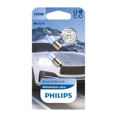Abbildung von PHILIPS 12036WVUB2 Glühlampe, Blinkleuchte 12 6 H6W, Miniatur Halogenlampe AUDI: A4 B6 Limousine, B5 Avant