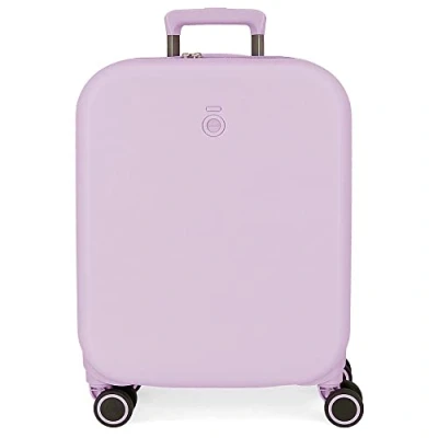 Abbildung von Enso Annie Purple Kabinenkoffer 40 x 55 20 cm starres ABS integriertes TSA Schloss 37 l 3,22 kg 4 Doppelrollen Handgepäck