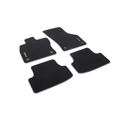 Abbildung von Volkswagen 5H1061270AWGK Fußmatten Premium Velours Textilfußmatten 4X Stoffmatten, schwarz, mit Golf Schriftzug, nur Limousine, Mild Hybrid (PR Code 0K4)