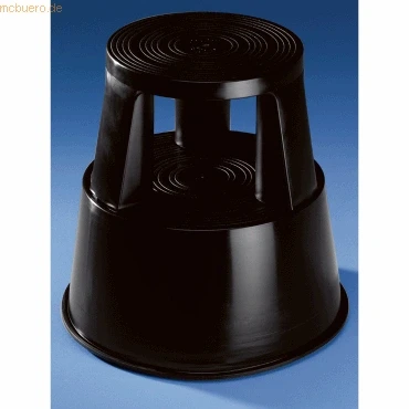 Abbildung von Soennecken Rollhocker 3618 mit 3 Gleitrollen Kunststoff grau