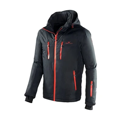 Abbildung von Black Crevice Herren Skijacke I in verschiedenen Farben &amp; Größen wind wasserdichte Funktionsjacke Reißverschlusstaschen Ski Jacke mit Kapuze