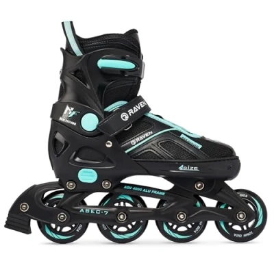 Abbildung von Verstellbare Rollerblades Pulse Schwarz/Cyan