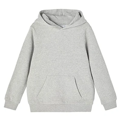 Abbildung von Name it Nkmleno Kapuzenpullover für Kinder, Größe: 146/152, Grey melange