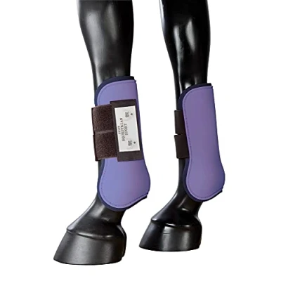 Abbildung von PFIFF 101410 Gamaschen, Kunststoff Soft Innenfutter, Lila Blau Pony