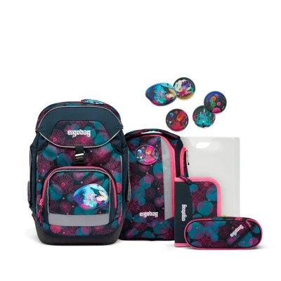 Abbildung von ergobag Schulrucksack Set Korallbär Lila