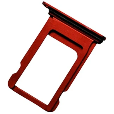 Abbildung von Nano SIM Kartenhalter für Apple iPhone 8 (A1905, A1863) und SE 2020 (A2296), Original Ersatzteil, Rot