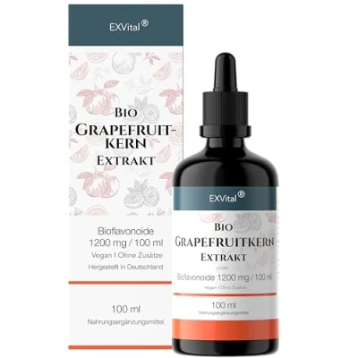 Abbildung von Bio Grapefruitkernextrakt, 1200mg Bioflavonoide,. Tropfen, 100 ml