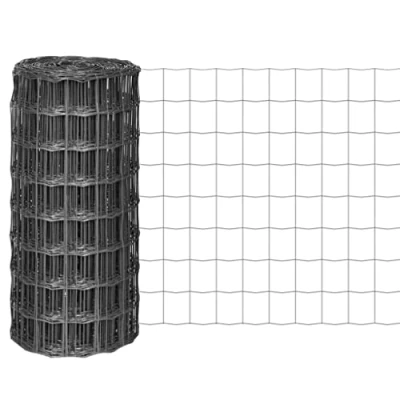 Abbildung von vidaXL Gartenzaun Eurozaun Stahl 10 x 0,8 m Grau, (1 St)
