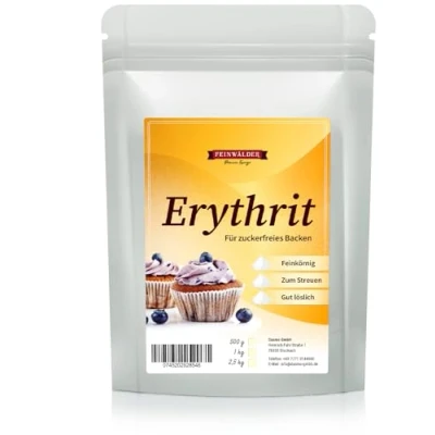 Abbildung von Feinwälder® Erythritol 1kg Erythrit natürliche Zuckeralternative, Süßungsmittel ohne Kalorien, vegan, zahnfreundliche Zuckeralternative