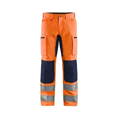 Abbildung von Blaklader 158518115389C44 Arbeitshose mit Stretch, High Vis Orange/Marineblau, Größe C44