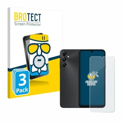 Abbildung von BROTECT Entspiegelungs Schutzglas für Samsung Galaxy A05s (3 Stück) Schutz Folie Panzerfolie Glas Matt [Extrem Kratzfest 9H, Anti Reflex]