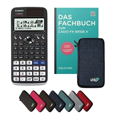 Abbildung von CALCUSO Standardpaket Blau mit Taschenrechner Casio FX 991DE X ClassWiz