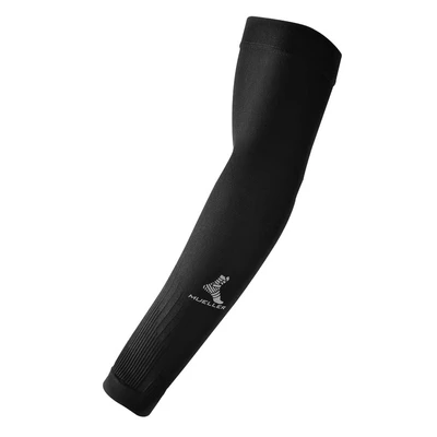 Abbildung von Sport Pharma Performance Arm Compression Sleeve Größe XL, Schwarz, für optimale Unterstützung beim Laufen