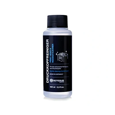 Abbildung von OCTOPUS Fluids Düsenreiniger, Druckkopfreiniger für Druckköpfe Nachfülltinte (für Epson, Canon, HP, Brother, 1x 100 ml, Made in Germany)