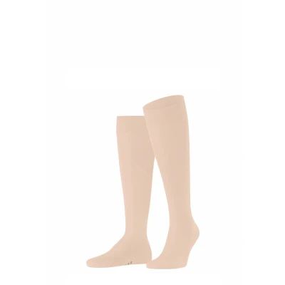 Abbildung von FALKE Herren Kniestrümpfe Tiago M Kh nachhaltige Fil D&#039;Ecosse Baumwolle lang einfarbig 1 Paar, Beige Tropicana 8049, 43 44