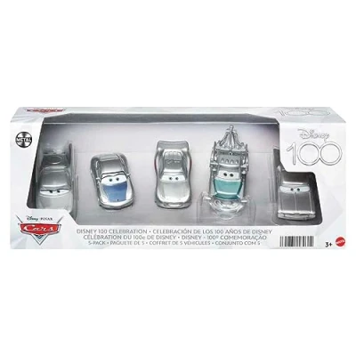 Abbildung von Mattel® Spielzeug Auto Mattel HPL98 Disney 100 Pixar Cars Fahrzeugset, 1:55, Platinde