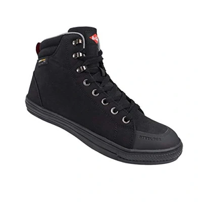 Abbildung von Lee Cooper Herren Arbeitskleidung der Frauen Unisex Retro Styled Premium Cordura Baseball Arbeitssicherheit Trainer Stiefel Schuhe SB SRA, Schwarz, 37 EU
