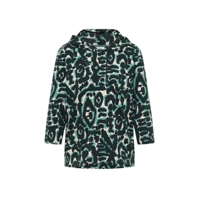 Abbildung von Cecil Gemustertes Langarmshirt, Damen, Größe: XXL, Grün