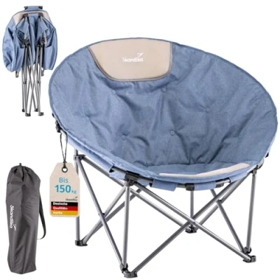 Abbildung von Campingstuhl Moonchair Kupari XL klappbar 150kg Benutzergewicht gepolstert