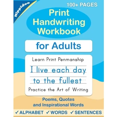 Abbildung von print handwriting workbook for Adults: Improve your printing &amp; practice penmanship adults